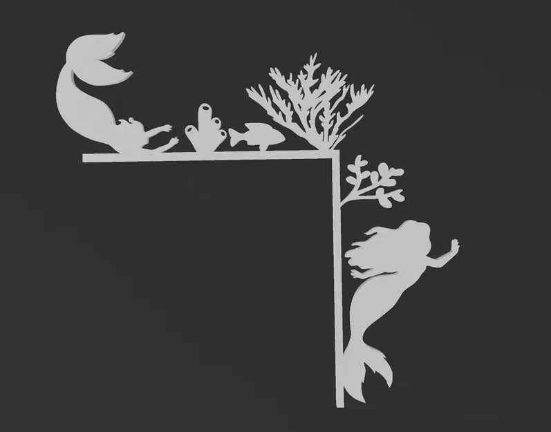 Trang trí góc cửa hình nàng tiên cá dễ thương - Image 1