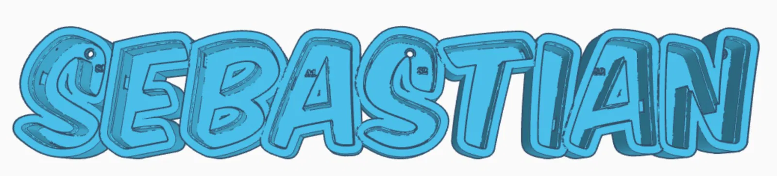 Đèn LED tên "SEBASTIAN" cho bé trai - Image 1