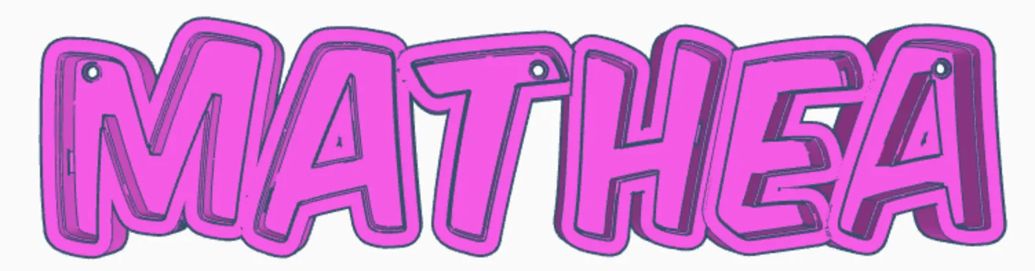 Đèn LED tên MATHEA cho trẻ em - Image 1