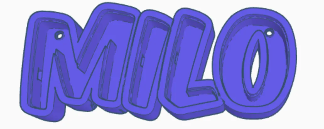 Đèn LED tên MILO cho bé trai và bé gái - Image 1