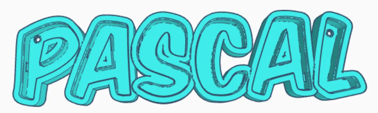 Đèn LED tên PASCAL cho trẻ em - Image 1