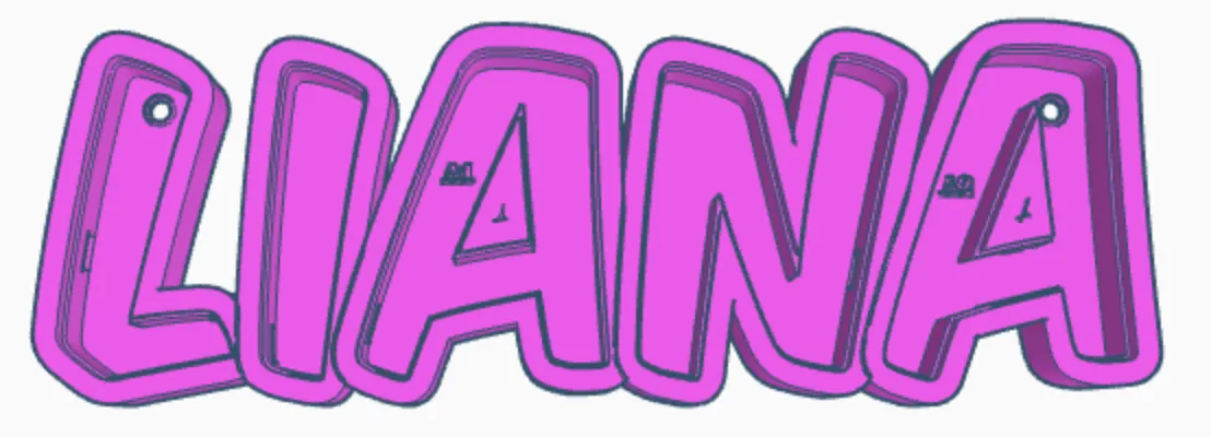 Đèn LED tên "LIANA" cho trẻ em - Image 1