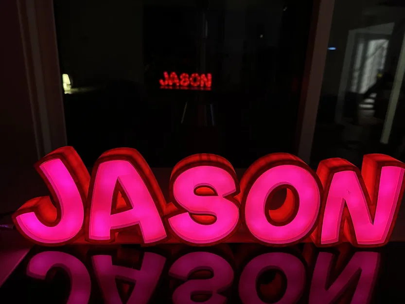 Đèn LED tên JASON cho bé trai - Image 1