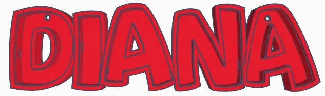 Đèn LED tên DIANA cho trẻ em - Image 1