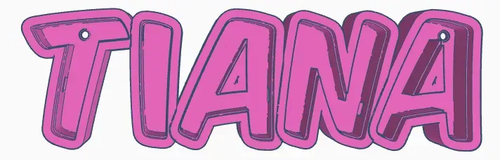 Đèn LED TIANA - Đèn tên in 3D cho trẻ em - Image 1