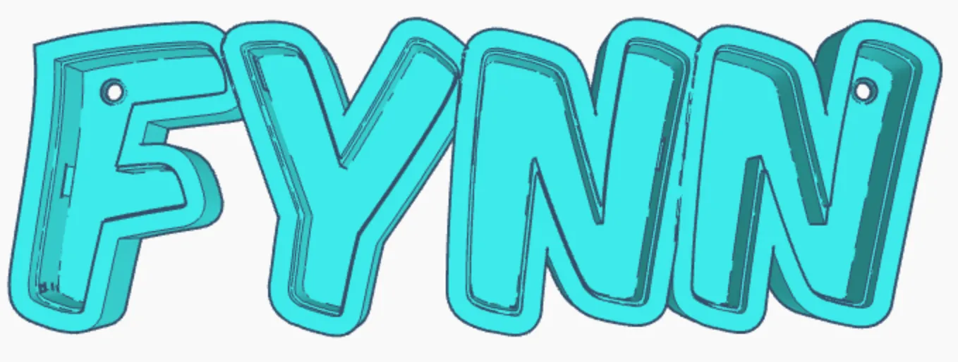 Đèn LED tên FYNN cho trẻ em - Image 1