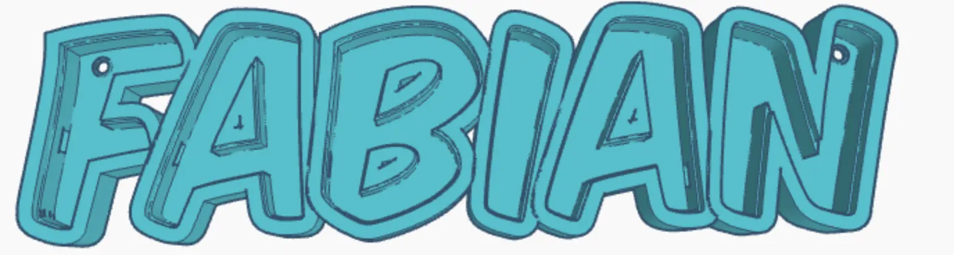 Đèn LED tên "FABIAN" cho bé trai - Image 1