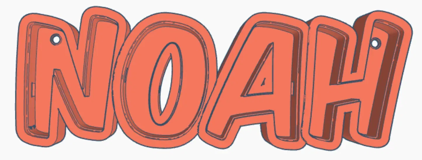 Đèn LED tên "NOAH" cho trẻ em - Image 1