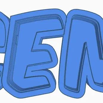 Đèn LED tên "CEM" cho trẻ em in 3D