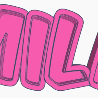 Đèn LED tên MILA cho trẻ em in 3D