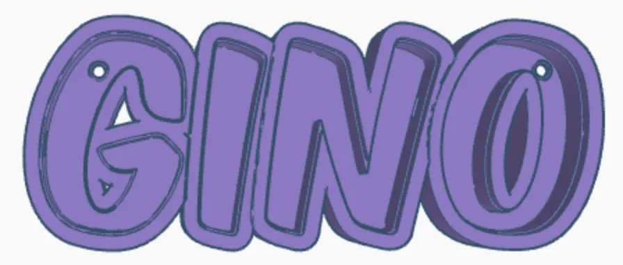 Đèn LED tên GINO cho trẻ em - Image 1