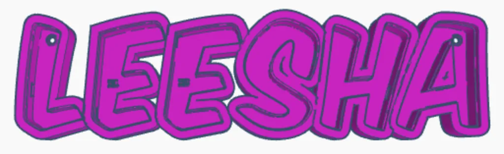 Đèn LED tên LEESHA cho trẻ em - Image 1