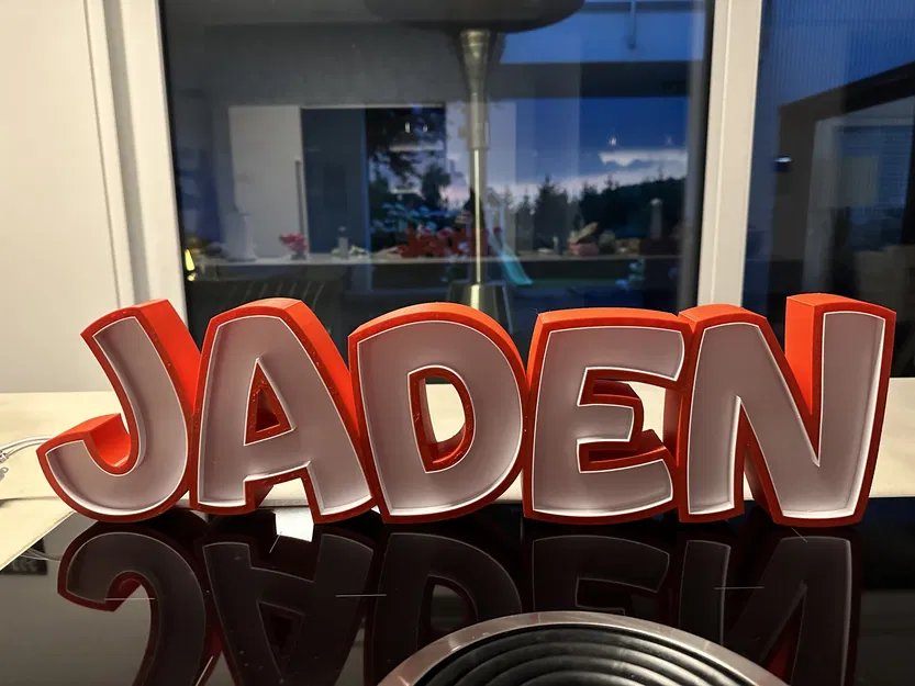 Đèn LED tên "JADEN" cho bé trai trong phòng trẻ em - Image 3