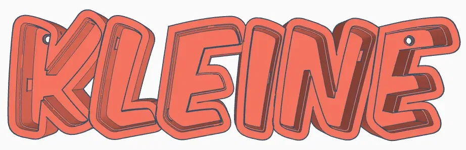 Đèn LED tên "KLEINE" cho trẻ em in 3D - Image 1