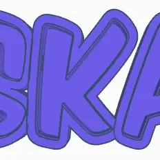 Đèn LED tên OSKAR cho trẻ em in 3D