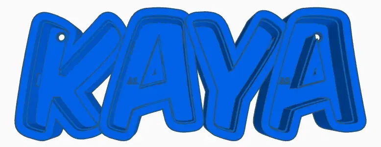 Đèn LED tên KAYA - Mô hình in 3D cho trẻ em - Image 1