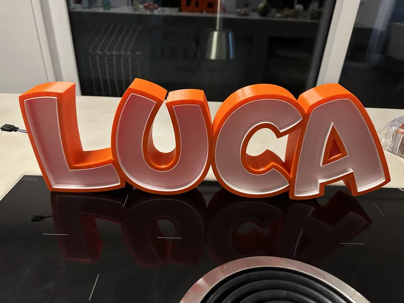 Đèn LED tên LUCA - Mô hình đèn trang trí cho trẻ em - Image 1