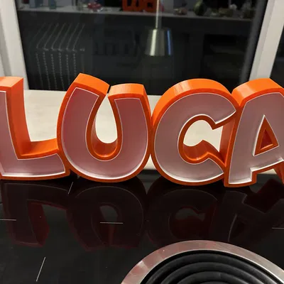 Đèn LED tên LUCA - Mô hình đèn trang trí cho trẻ em