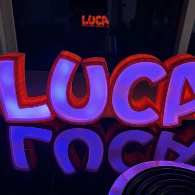 Đèn LED tên LUCA - Mô hình đèn trang trí cho trẻ em