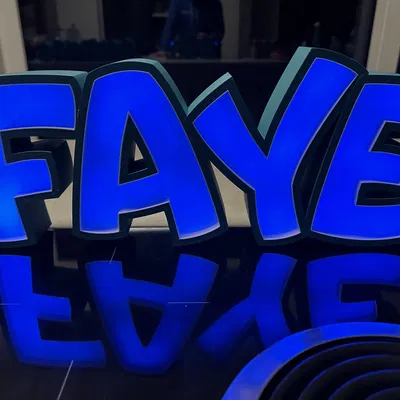 Đèn LED tên FAYE - Mô hình đèn trang trí cho trẻ em