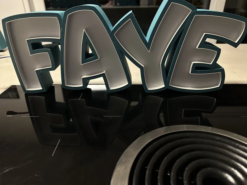 Đèn LED tên FAYE - Mô hình đèn trang trí cho trẻ em - Image 2