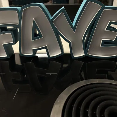 Đèn LED tên FAYE - Mô hình đèn trang trí cho trẻ em