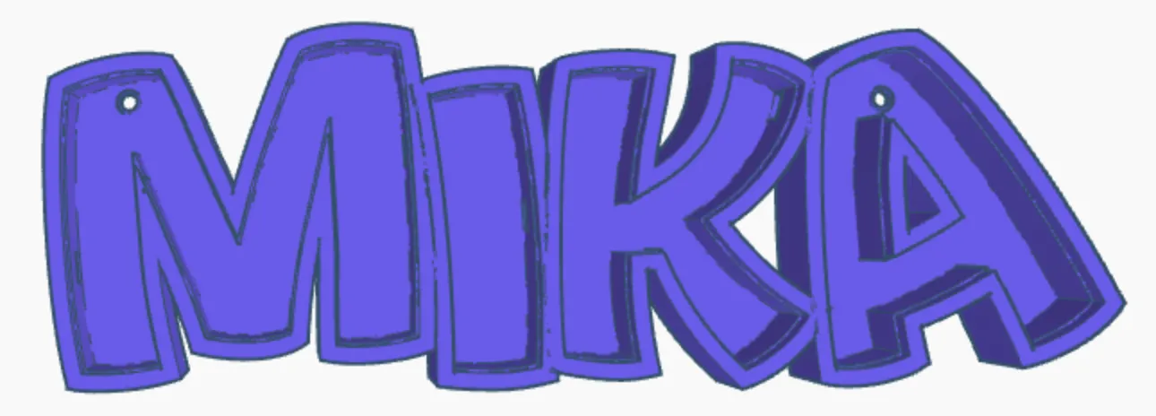 Đèn LED tên MIKA - Đèn trang trí cá nhân hóa cho trẻ em - Image 1