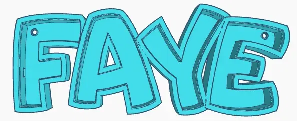 Đèn LED tên FAYE - Mô hình đèn trang trí cho trẻ em - Image 4