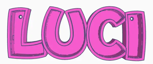 Đèn LED tên LUCI - Mô hình đèn in 3D cho trẻ em - Image 4