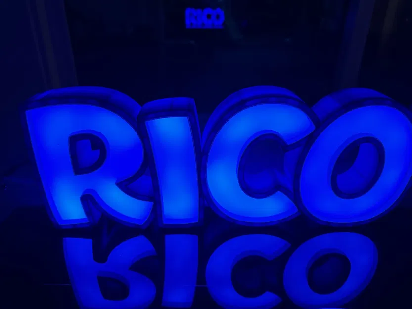 Đèn LED tên RICO in 3D cho trẻ em - Image 2