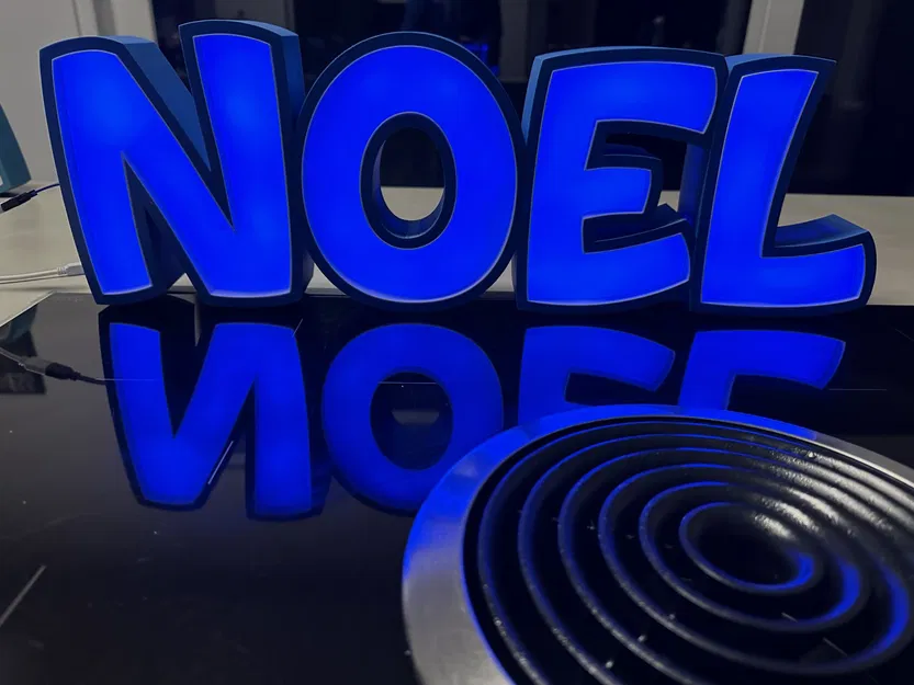 Đèn LED tên "NOEL" in 3D cho trẻ em - Image 2