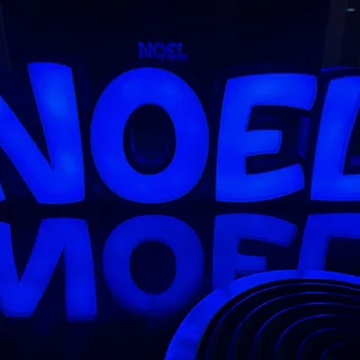Đèn LED tên "NOEL" in 3D cho trẻ em