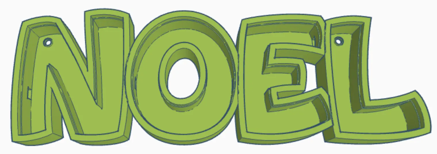 Đèn LED tên "NOEL" in 3D cho trẻ em - Image 4