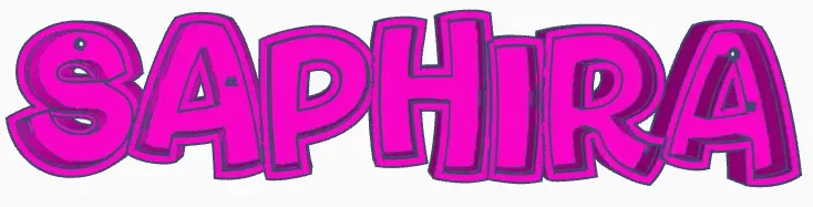 Đèn LED tên SAPHIRA in 3D cho trẻ em - Image 4