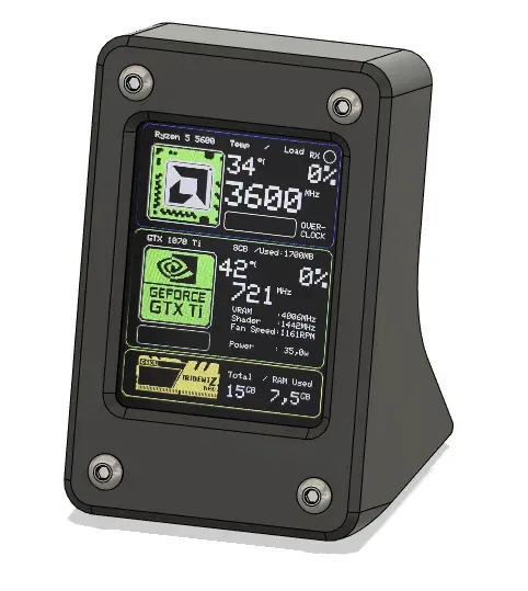 Vỏ bảo vệ cho màn hình hiển thị hiệu suất PC PhatStats - Image 5