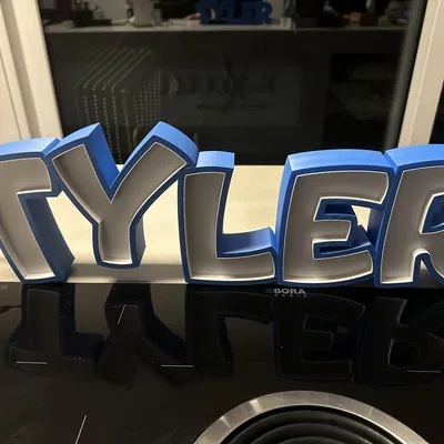 Đèn LED tên TYLER in 3D cho trẻ em