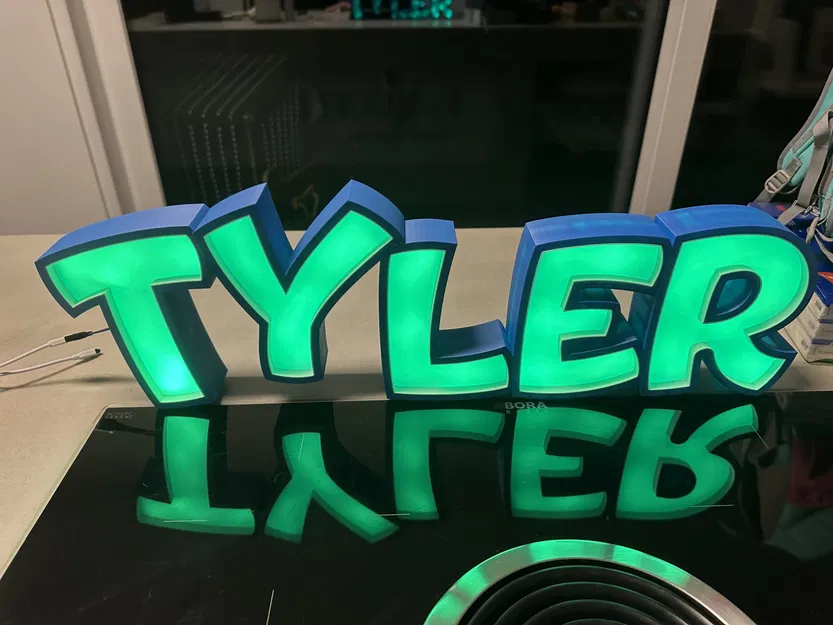 Đèn LED tên TYLER in 3D cho trẻ em - Image 2