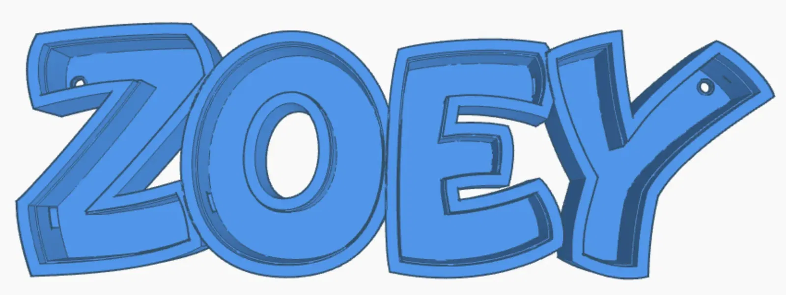 Đèn LED tên ZOEY - Mô hình đèn trang trí cho trẻ em - Image 4