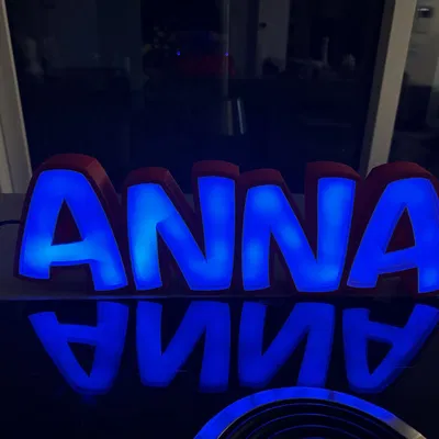 Đèn LED tên ANNA - Mô hình đèn trang trí cá nhân hóa
