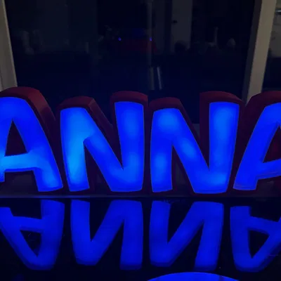 Đèn LED tên ANNA - Mô hình đèn trang trí cá nhân hóa