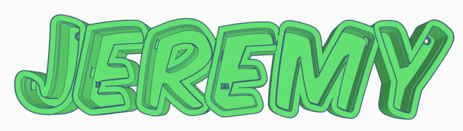 Đèn LED tên "JEREMY" in 3D cho trẻ em - Image 1