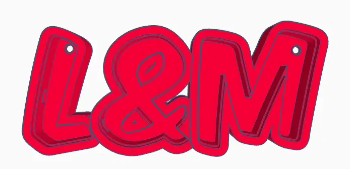 Đèn LED tên L&M in được cho trẻ em - Image 1