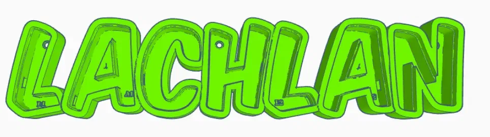 Đèn LED tên LACHLAN cho trẻ em - Image 1