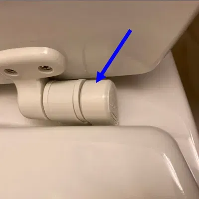 Bộ phận bản lề ghế toilet Bemis không đóng mạnh