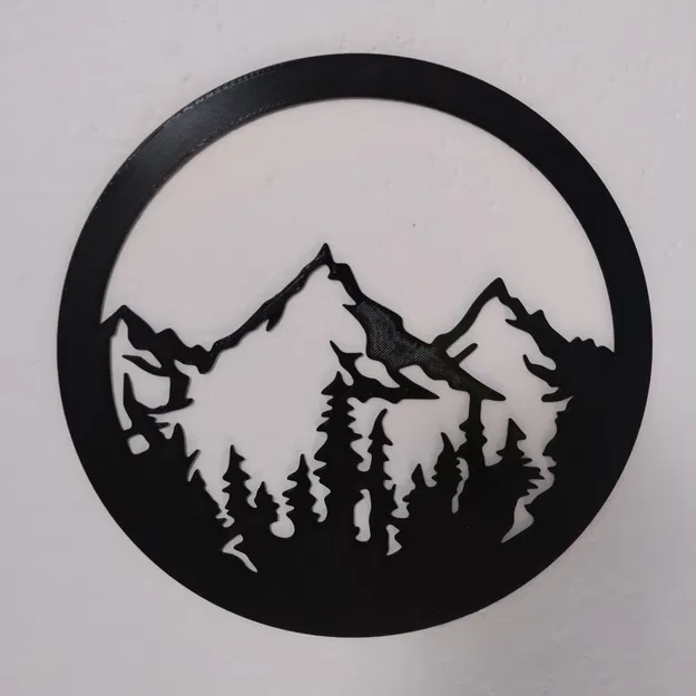 Tường núi cây và móc khóa độc đáo - Image 1