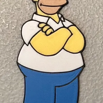 Nam châm Homer Simpson nhiều màu sắc