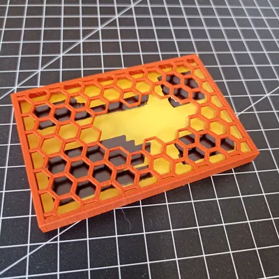 Giá đỡ danh thiếp hình lục giác đơn giản