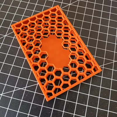 Giá đỡ danh thiếp hình lục giác đơn giản