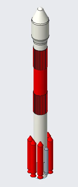 Mô hình tên lửa PSLV C57 dùng để phóng vệ tinh Aditya L1 - Image 1
