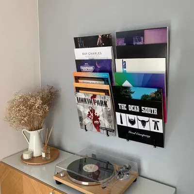 Giá đỡ vinyl cho 3 đĩa nhạc vinyl